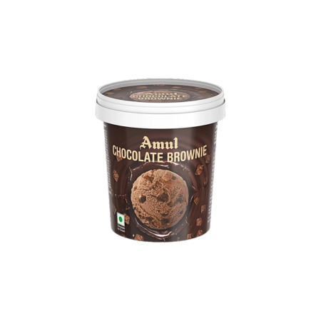 Amul Real Milk Real Ice Cream Choco Brownie 125Ml