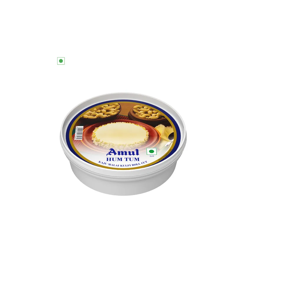 Amul Ice Cream Hum Tum Pista Malai Kulfi Roll Cut 80Ml