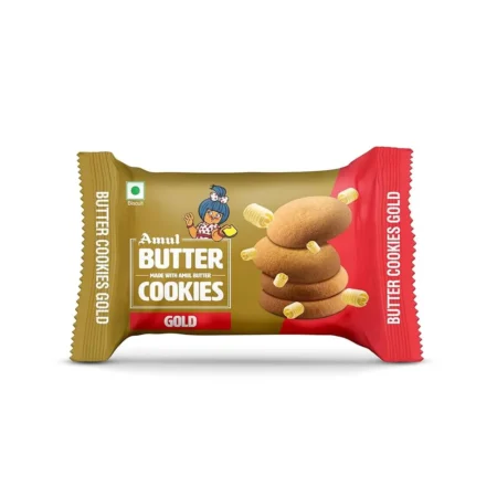 AMUL BUTTER COOKIES GOLD MADE WITH AMUL BUTTER 50G