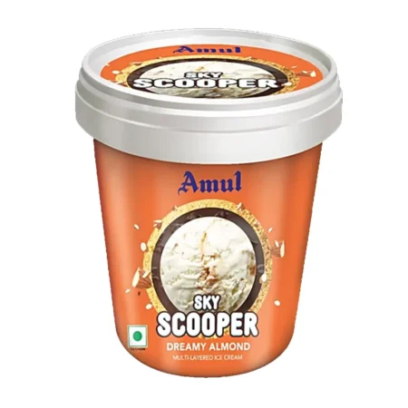 AMUL ICE CREAM SKY SCOOPER DREAMY ALMONDS 125ML