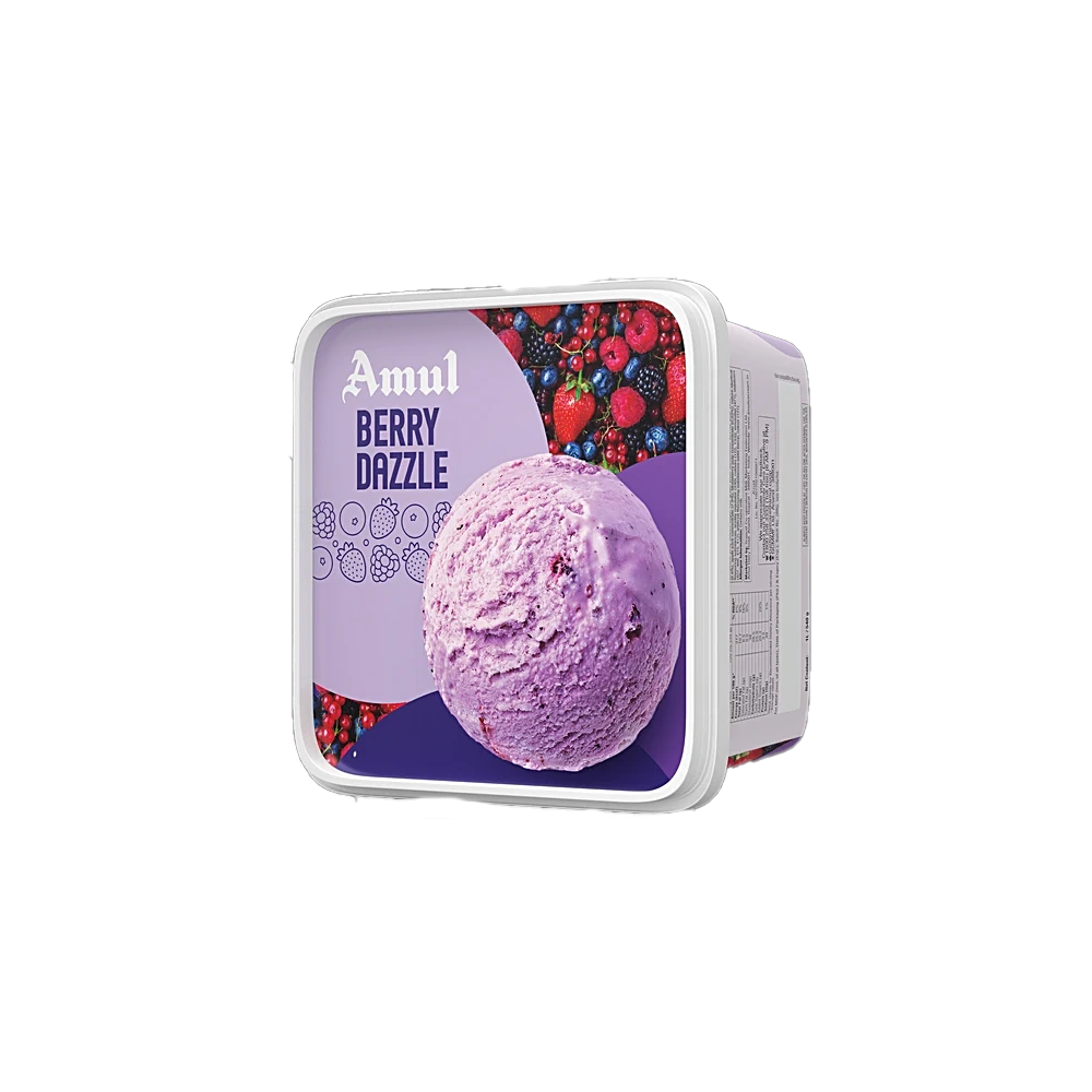AMUL ICE CREAM TUB BERRY DAZZLE 1LT.