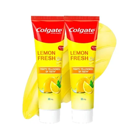 Colgate Anticavity Toothpaste Lemon Fresh Gel Fights Yellowness Of Teeth 2N X120G=240G