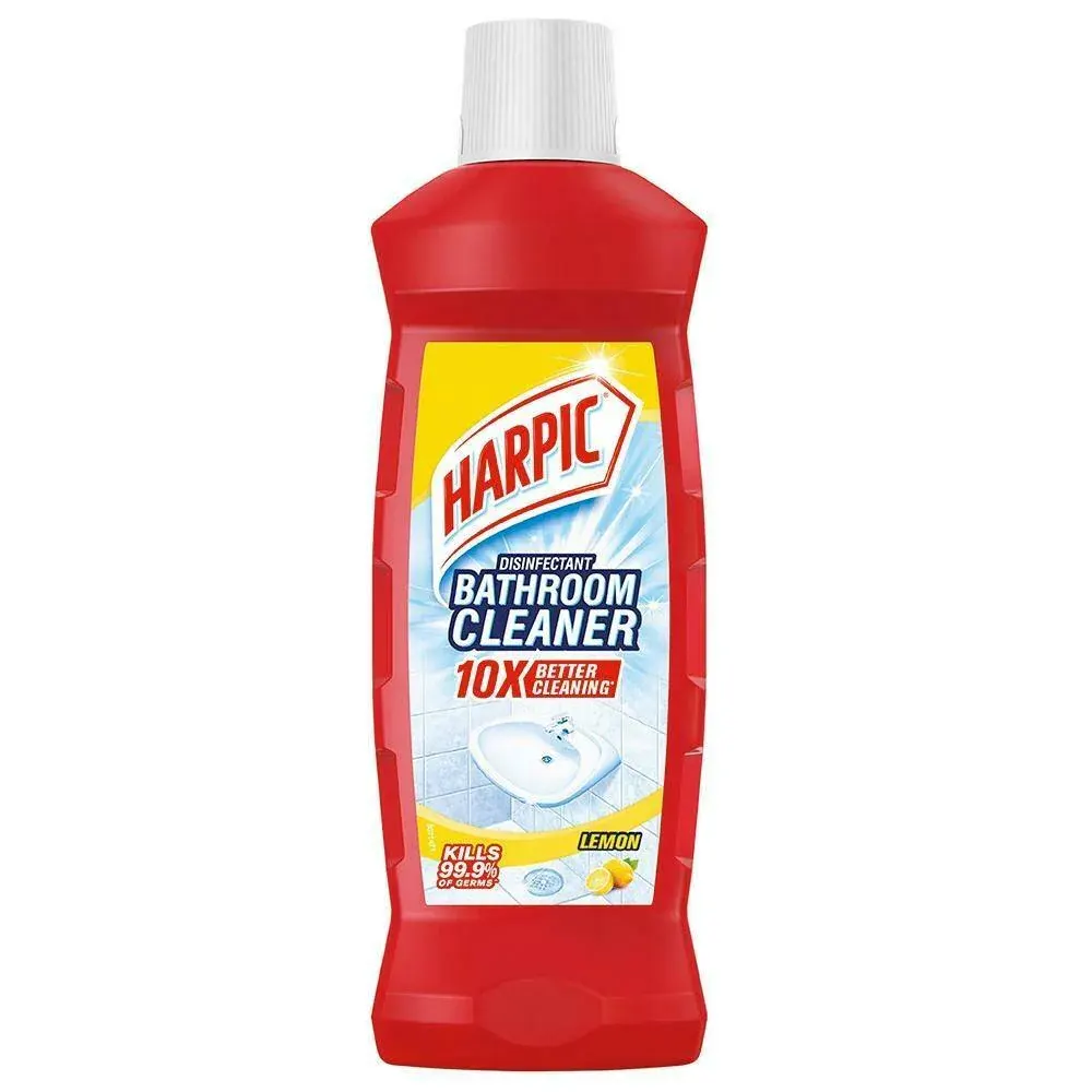 Harpic Disinfectant Bathroom Cleaner 10X Lemon Fresh 250Ml