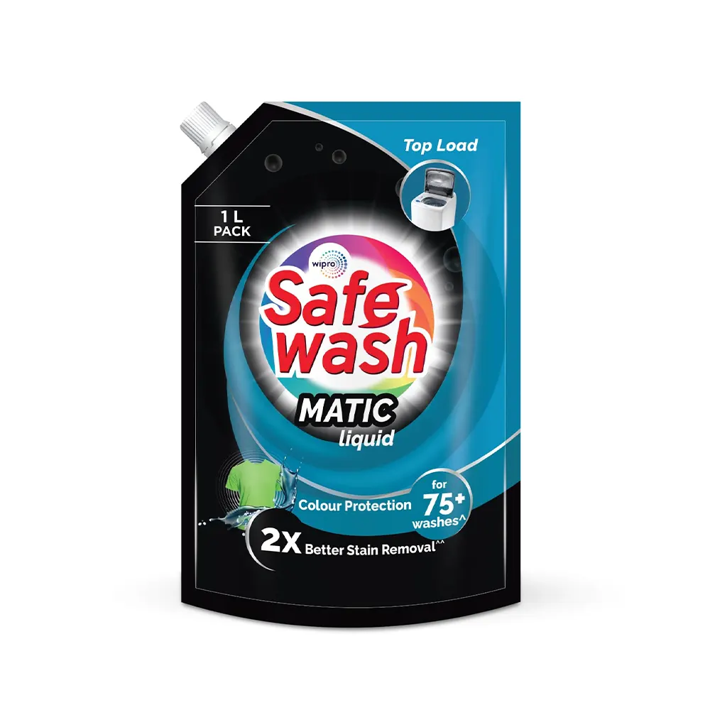 Wipro Top Load Safe Wash Matic Liquid Colour Protection For 75+ Washes 1Ltr