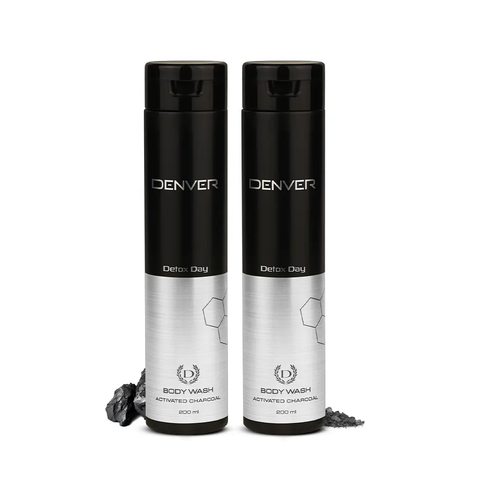 Dever Detox Day Body Wash Activated Charcoal 200Ml + 200Ml