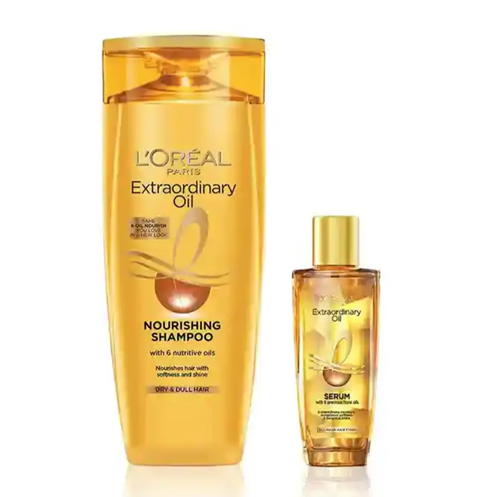 Loreal Paris Extraordinary Oil Seeum 100Ml+ Free Loreal Paris Extraordinary Oil Nourshing Shampoo 180Ml
