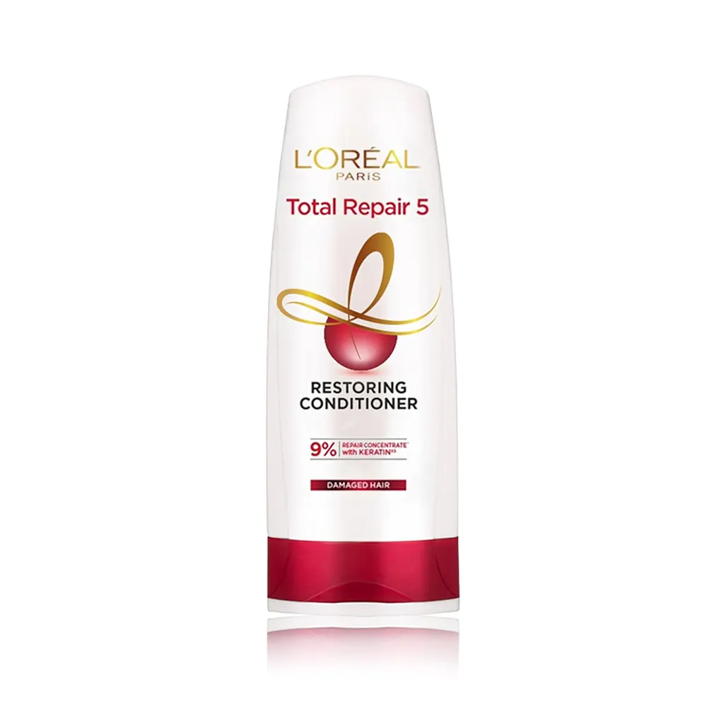 L'Oreal Paris Total Repair 5 Ressstoring Conditioner 9% Repair Concentrate With Keratin Damaged  Hair 386Ml