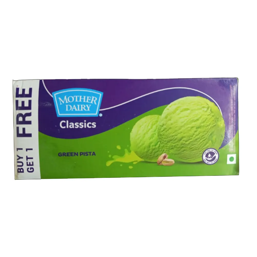 Mother Dairy Classics Green Pista Buy 1 Get 1 700Ml