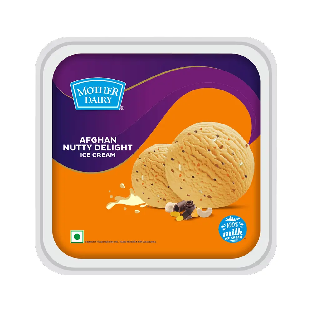 Mother Dairy Afghan Nutty Delight Ice Cream 750Ml