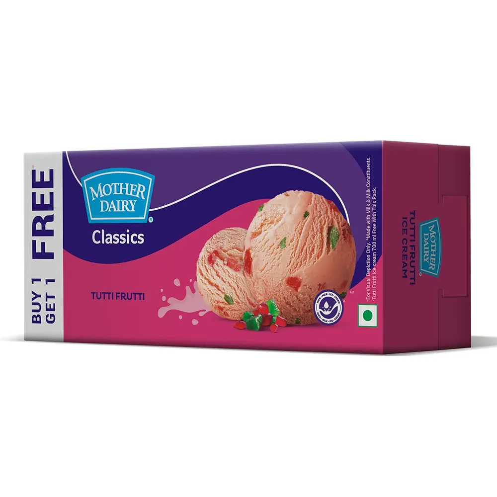 Mother Dairy Classics Tutti Fruity Buy 1 Get 1 Free 700Ml