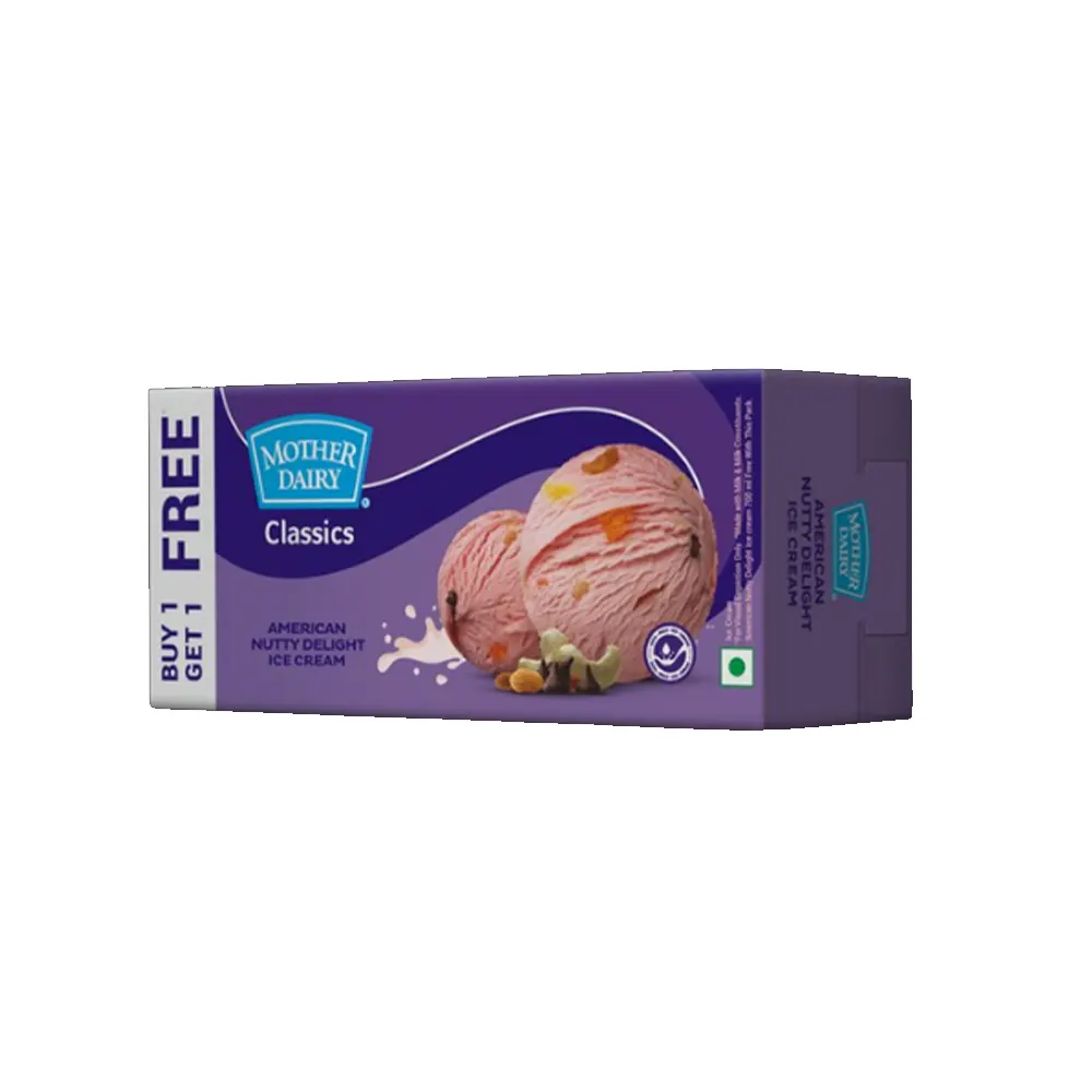 Mother Dairy Classics American Nutty Delight Buy 1 Get 1 700Ml