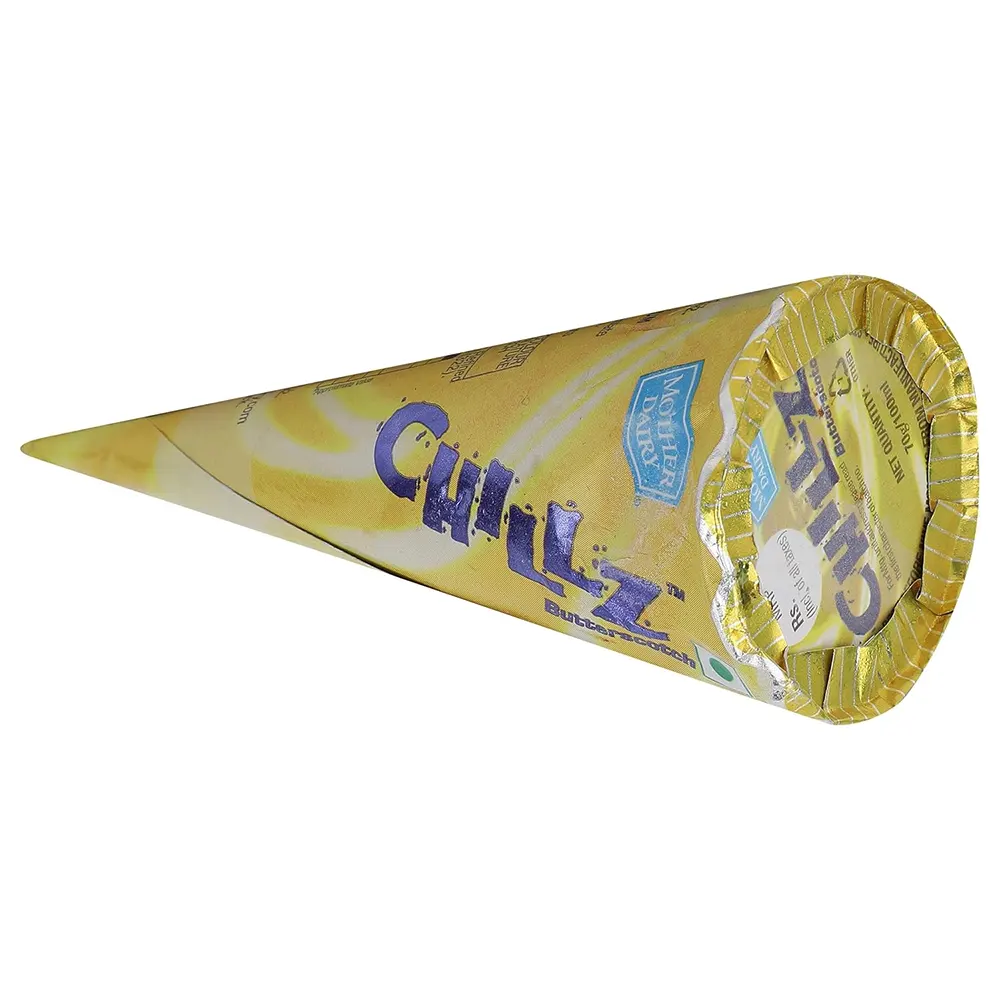 Mother Dairy Chillz Crunchy Butterscotch Cone 100Ml