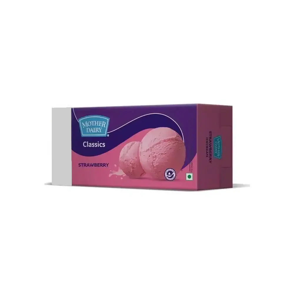 Mother Dairy Strawberry Ice Cream 1.25L