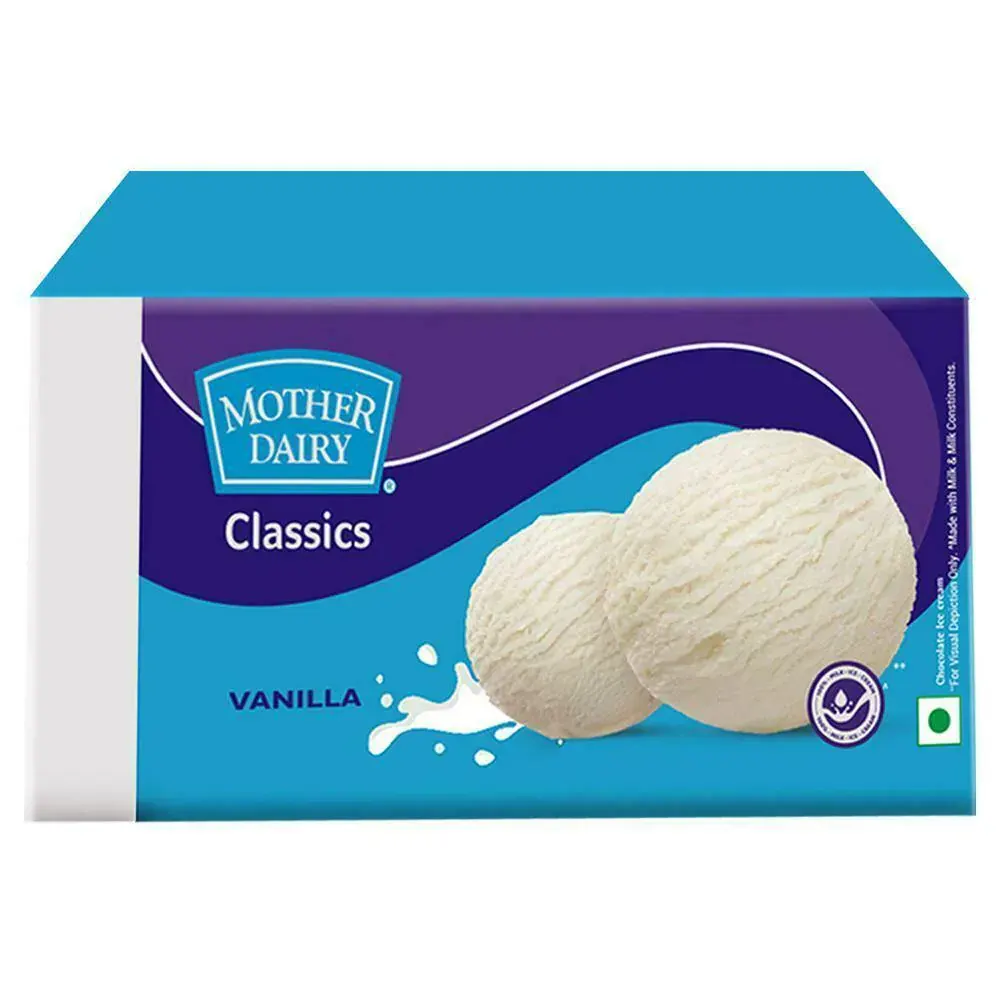 Mother Dairy Vanilla Ice Cream 1.25L