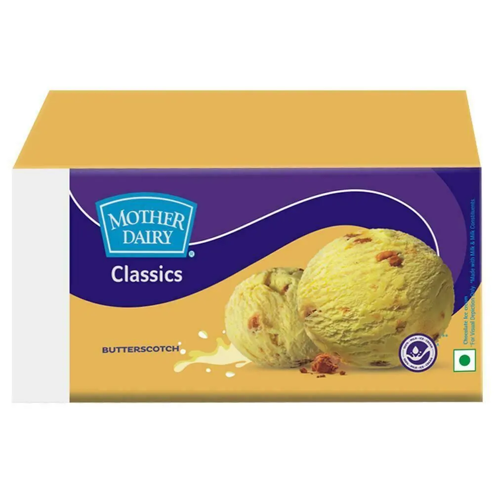 Mother Dairy Butterscotch Ice Cream 1.25L