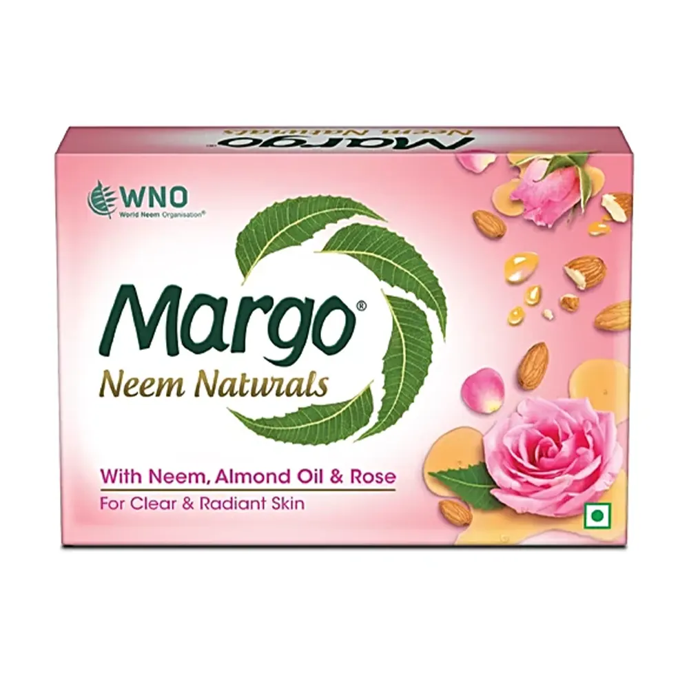 Margo Neem Naturals With Almond & Rose 100G