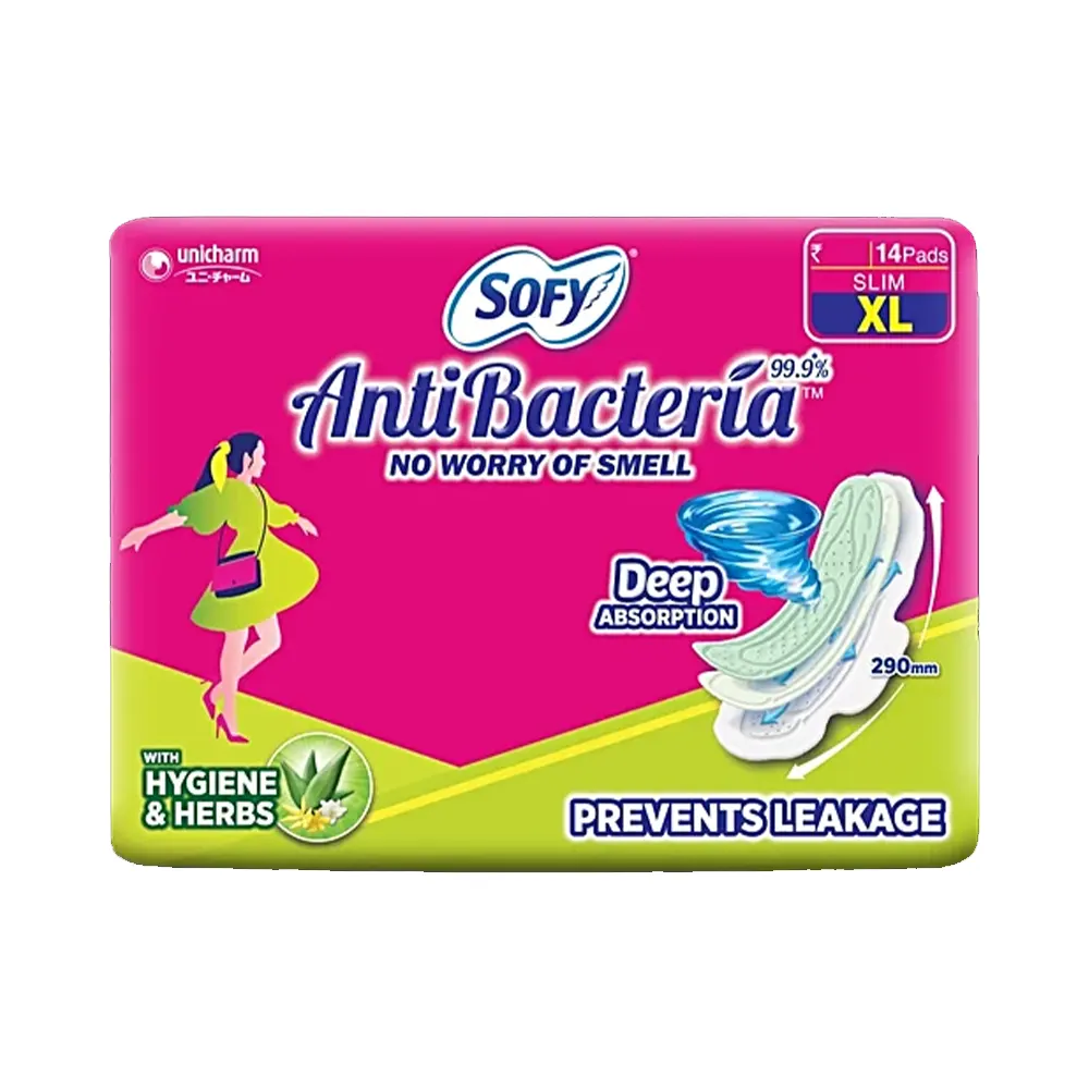 Sofy Anti Bacteria Keep Skin Dry &Amp; Hygienic 6 Layers Deep Absorption Slim Xl 290Mm 14Pads