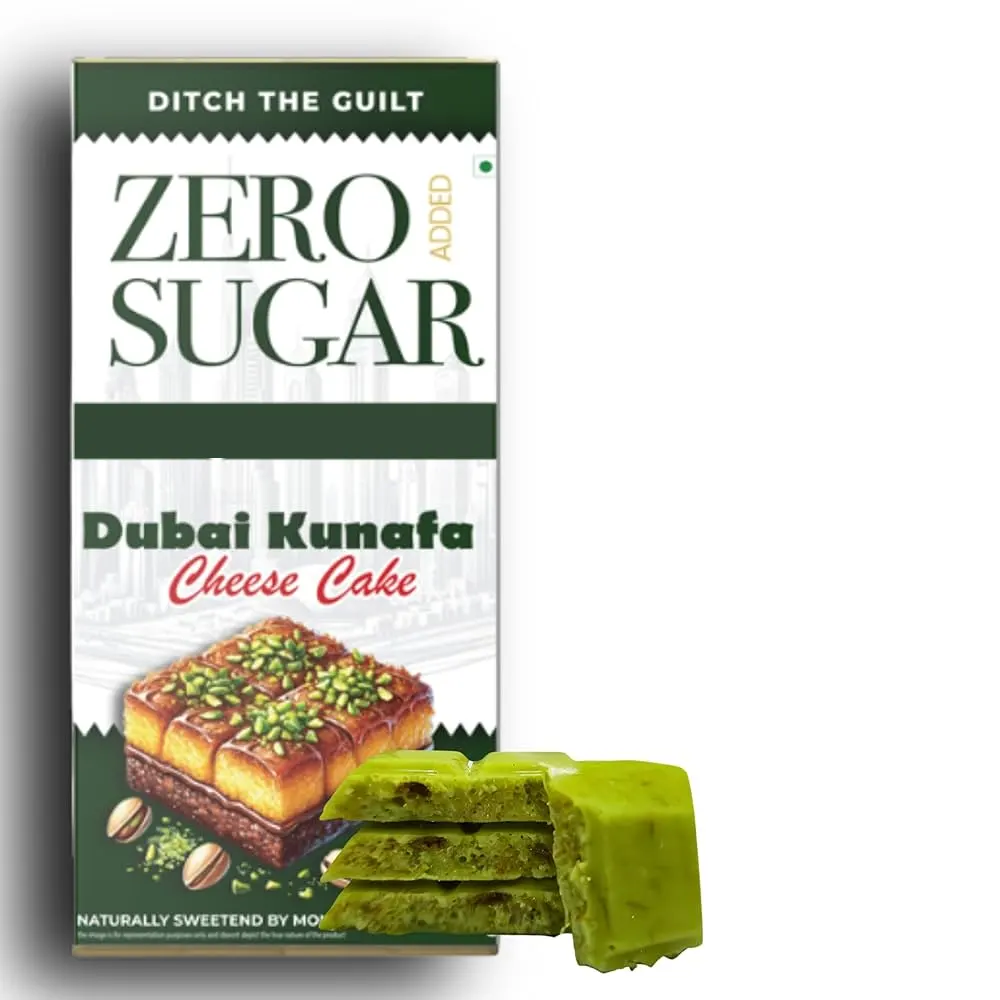 Ditch The Guilt Dubai Kunafa Cheese Cake Zero Sugar With 8G Protein Chocolate 40G