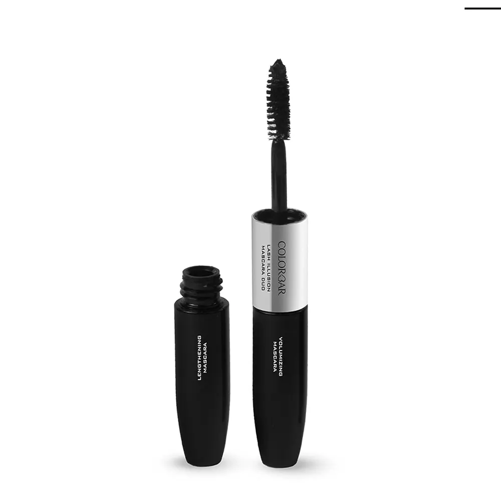 Colorbar Lash Illusion Mascara Duo Lengthening Mascara & Volumizing Mascara Dm001- 2X4Ml