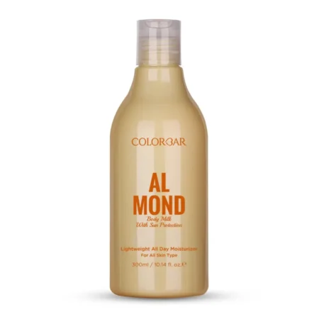 Colorbar Almond Body Milk With Sun Protection Lightweight All Day Moisturzer For All Skin Types 300Ml