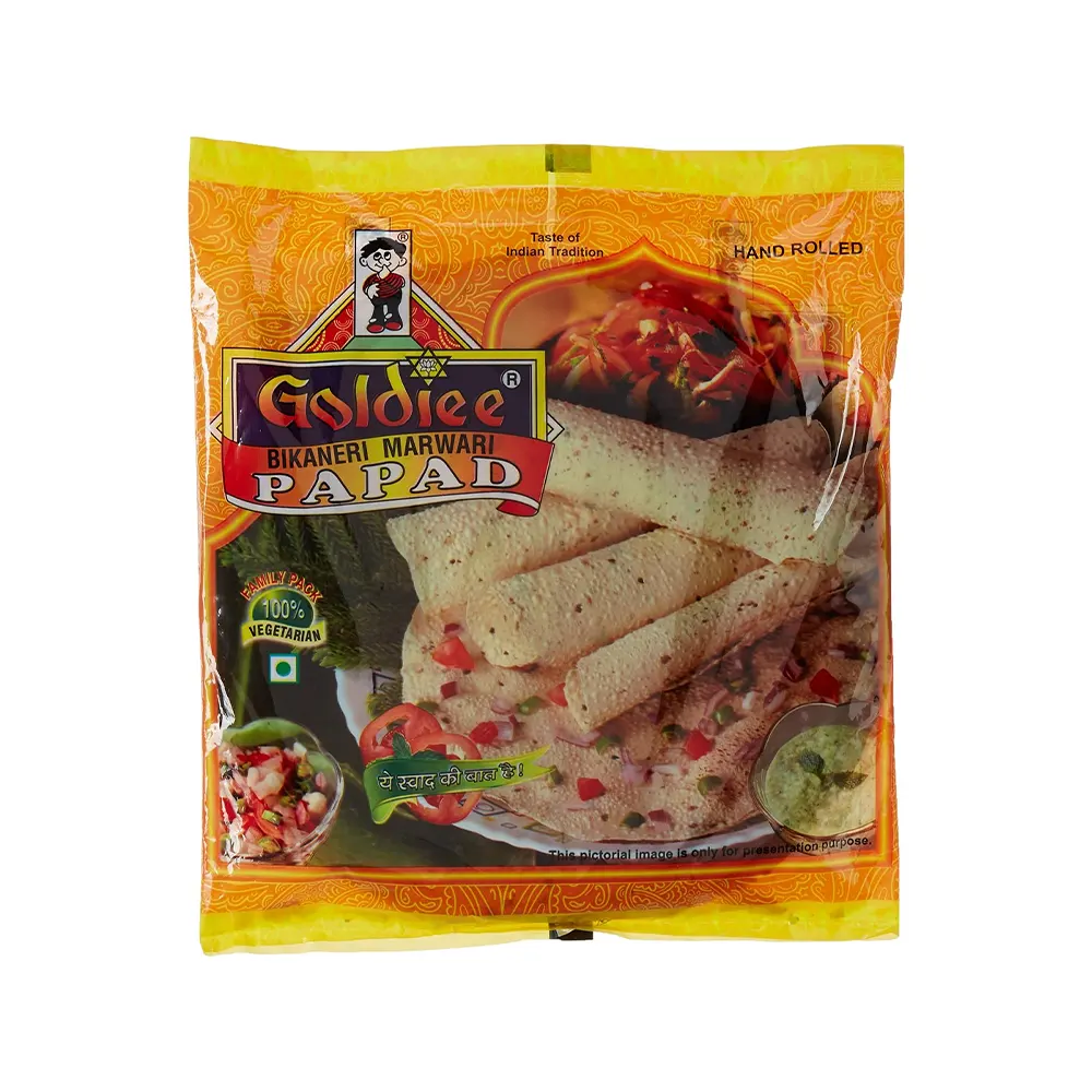 Goldiee Bikaneri Papad Taste Of Indian Tradition Family Pack 200G
