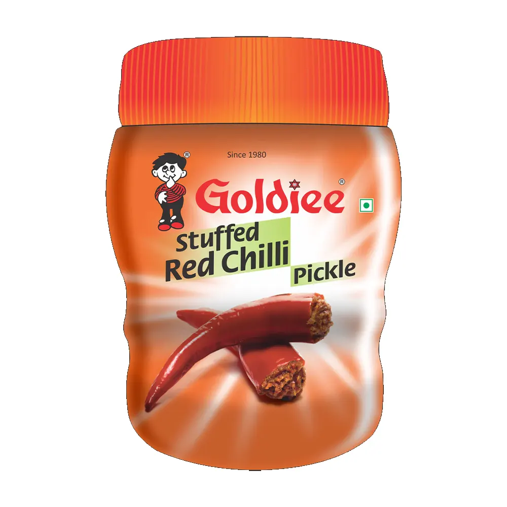 Goldiee La-Jawab Stuffed Red Chilli Pickle 1Kg