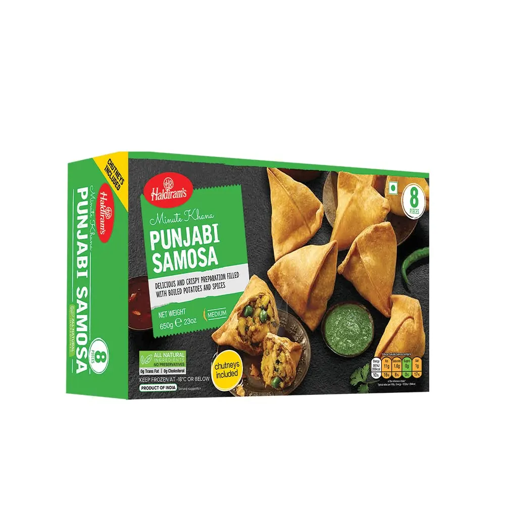 Haldiram'S Minute Khana Punjabi Samosa 8 Pieces Medium 650G