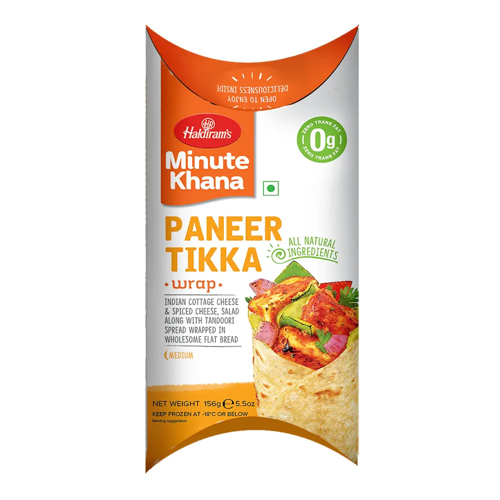 Haldiram'S Minute Khana Paneer Tikka All Natural Ingredients Medium 156G