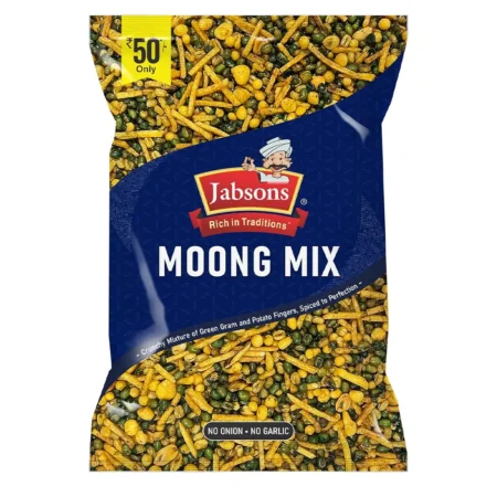 Jabsons Moong Mix Crunchy Mixture Of Green Gram And Potato Fingers Spiced To Perfection 140G