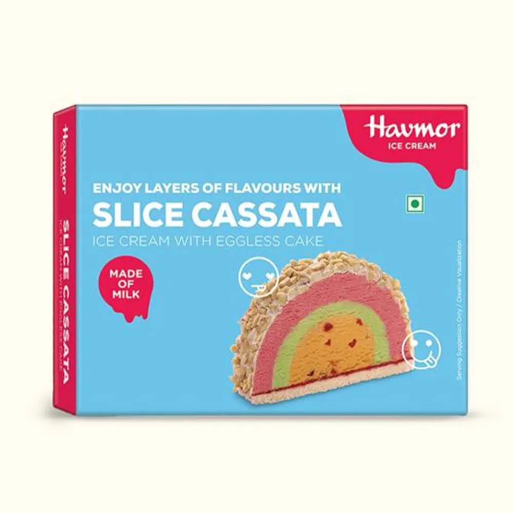 HAVMOR ICE CREAM SLICE CASSATA NEW 150ML