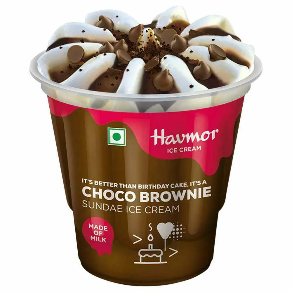 Havmor Ice Cream Choco Brownie Sundae Ice Cream 125Ml