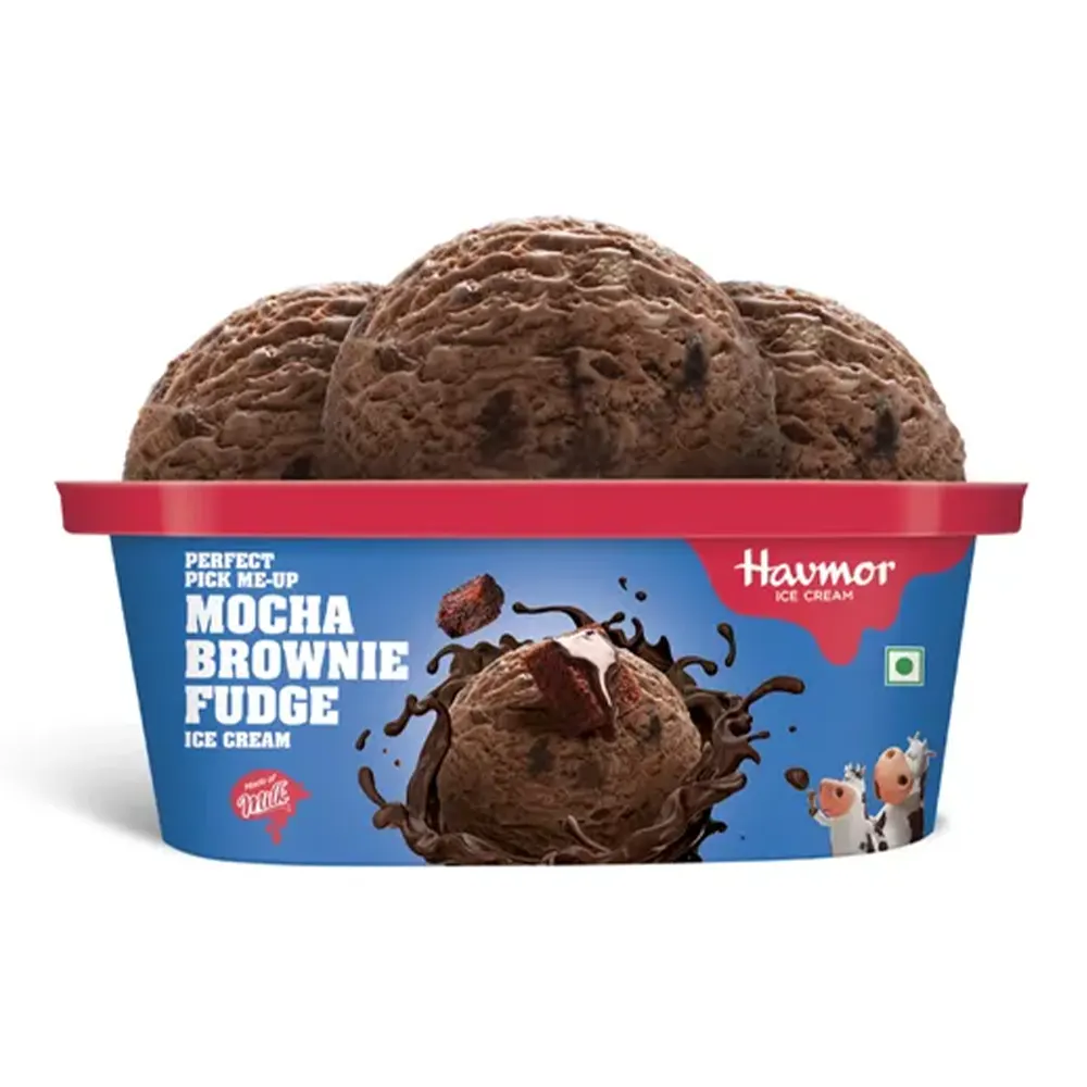 Havmor Ice Cream Mocha Brownie Fudge Tub 1L