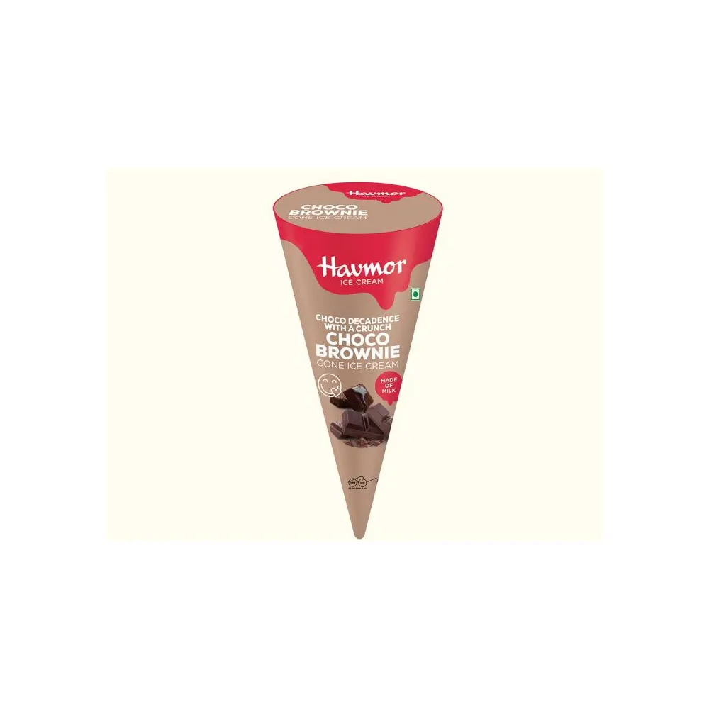 Havmor Ice Cream Choco Brownie Cone Ice Cream 110Ml
