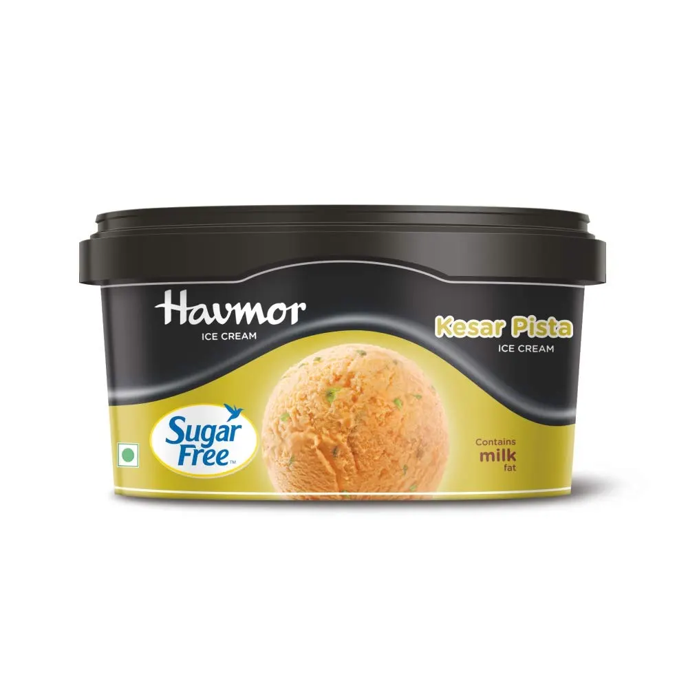 Havmor Ice Cream Kesar Pista Sugar Free Tub 500Ml