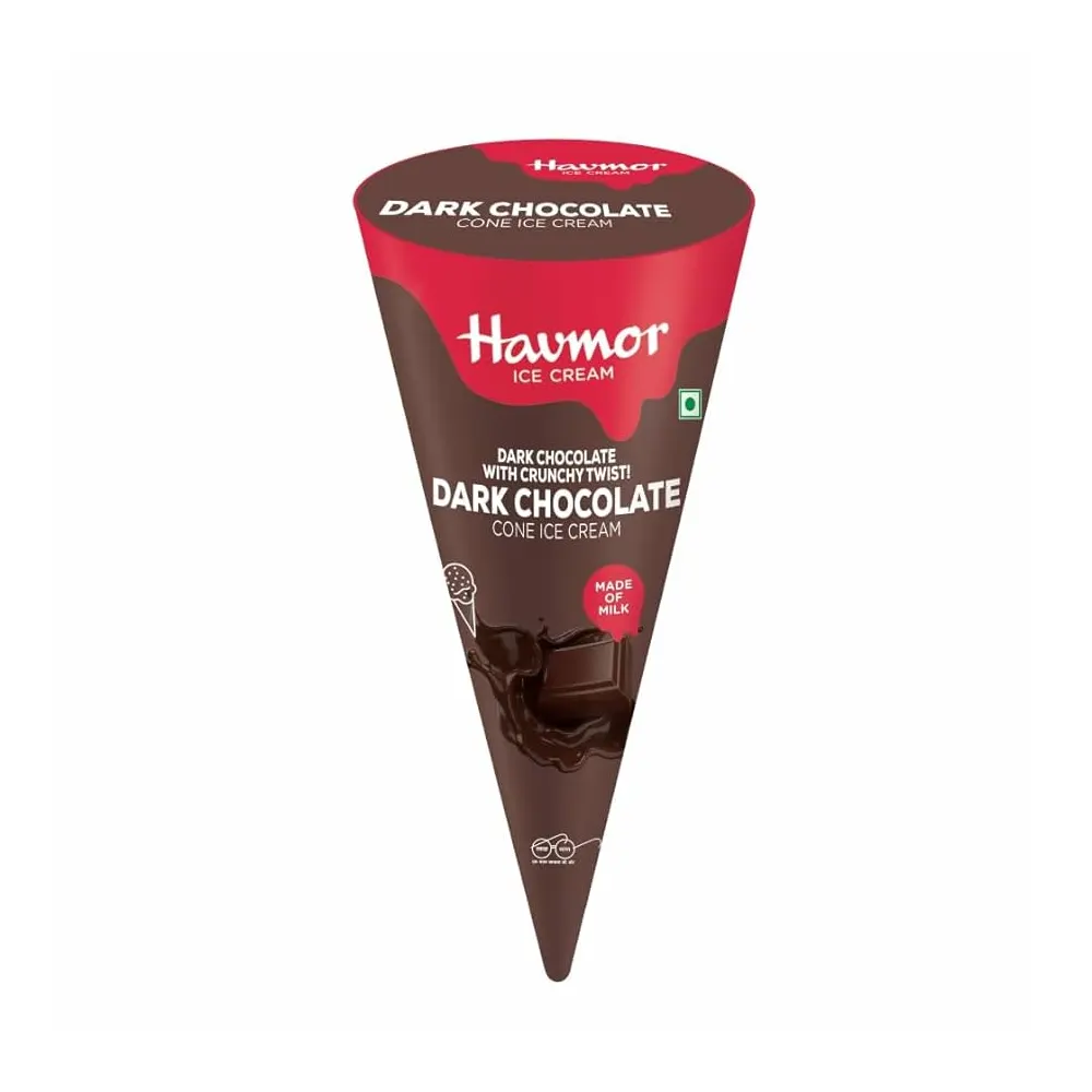Havmor Ice Cream Dark Chocolate Cone Ice Cream 110Ml