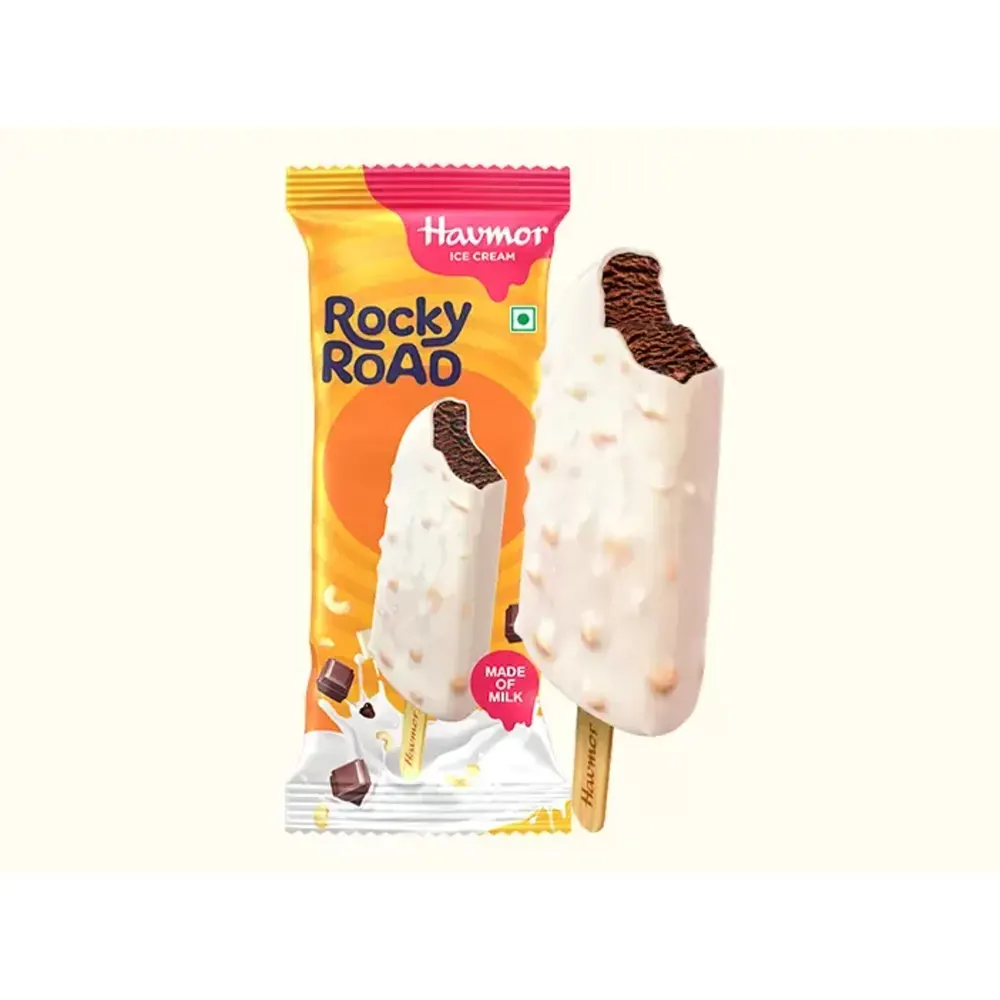 Havmor Ice Cream Rocky Road White Compond Coated Ice Cream 50Ml