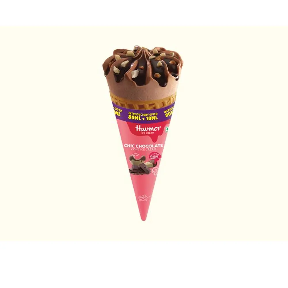Havmor Ice Cream Chic Choco Cone Ice Cream 80Ml + 10Ml