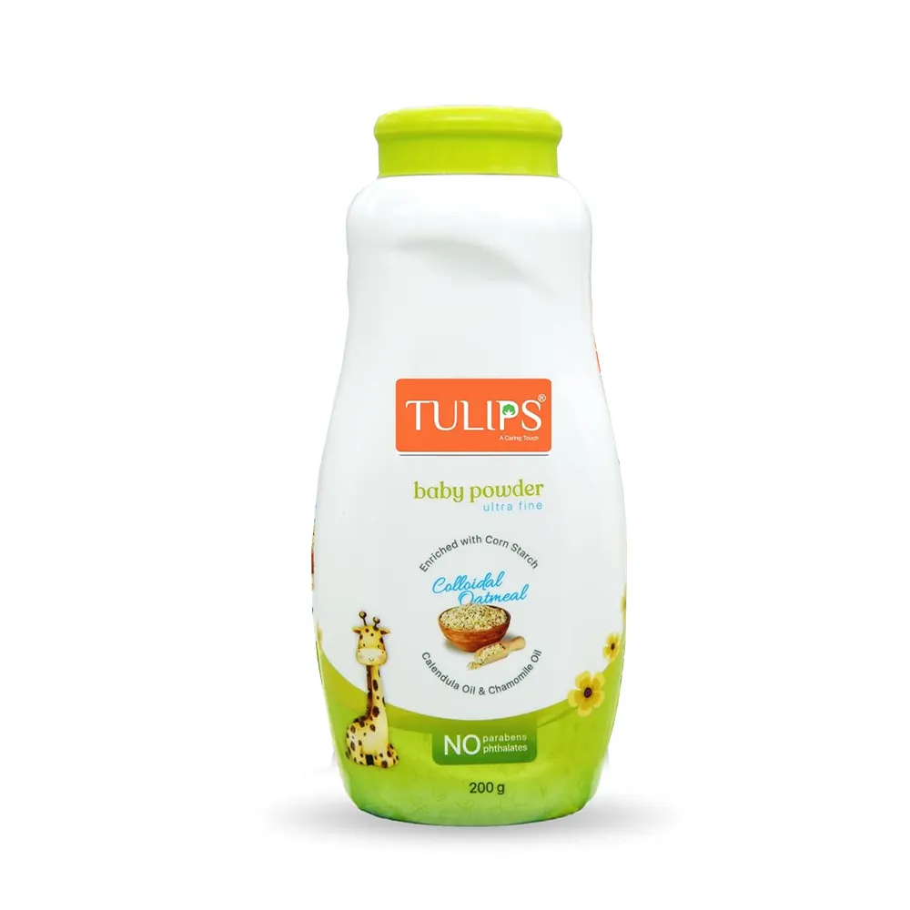 Tulips Baby Powder Ultra Fine Calendula Oil & Chamomile Oil 200G