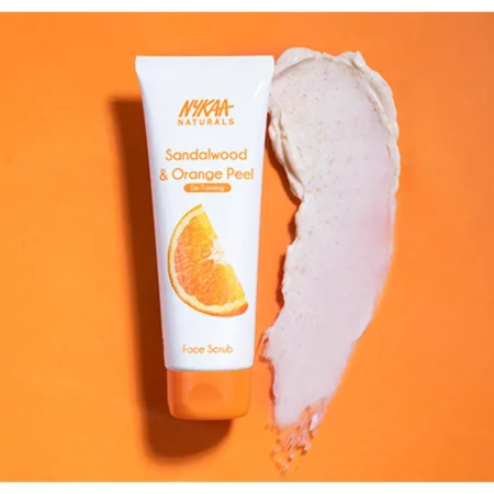 Nykaa Naturals Sandalwood & Orange De-Tanning Face Scrub 100G