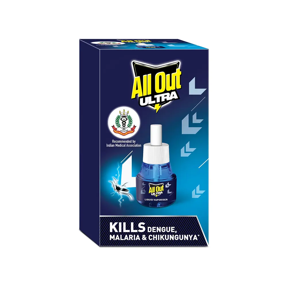 All Out Ultra Liquid Vaporiser Sattva Kills Dengue Malaria And Chikungunya 45Ml