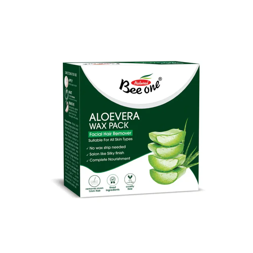 Natural Bee One Aloevera Wax Pack Facial Hair Remover 85G