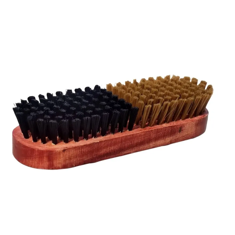 Venus 2 In1 Wooden Handle Synthetic Bristles Shoe Brush 1N
