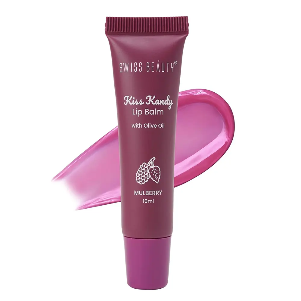 Wiss Beauty Kiss Kandy Lip Balm Tint + Shine With Olive Oil 04 Mulberry Sb 315 10Ml