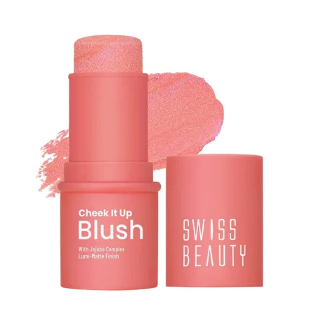 Swiss Beauty Cheek It Up Blush With Jojoba Complex 03 Mood Lifter Coral Sb-886 8G