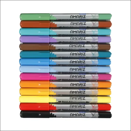 Doms Amariz Duo Brush Pens For Calligraphy And Fine Art 14 Shades 1Set