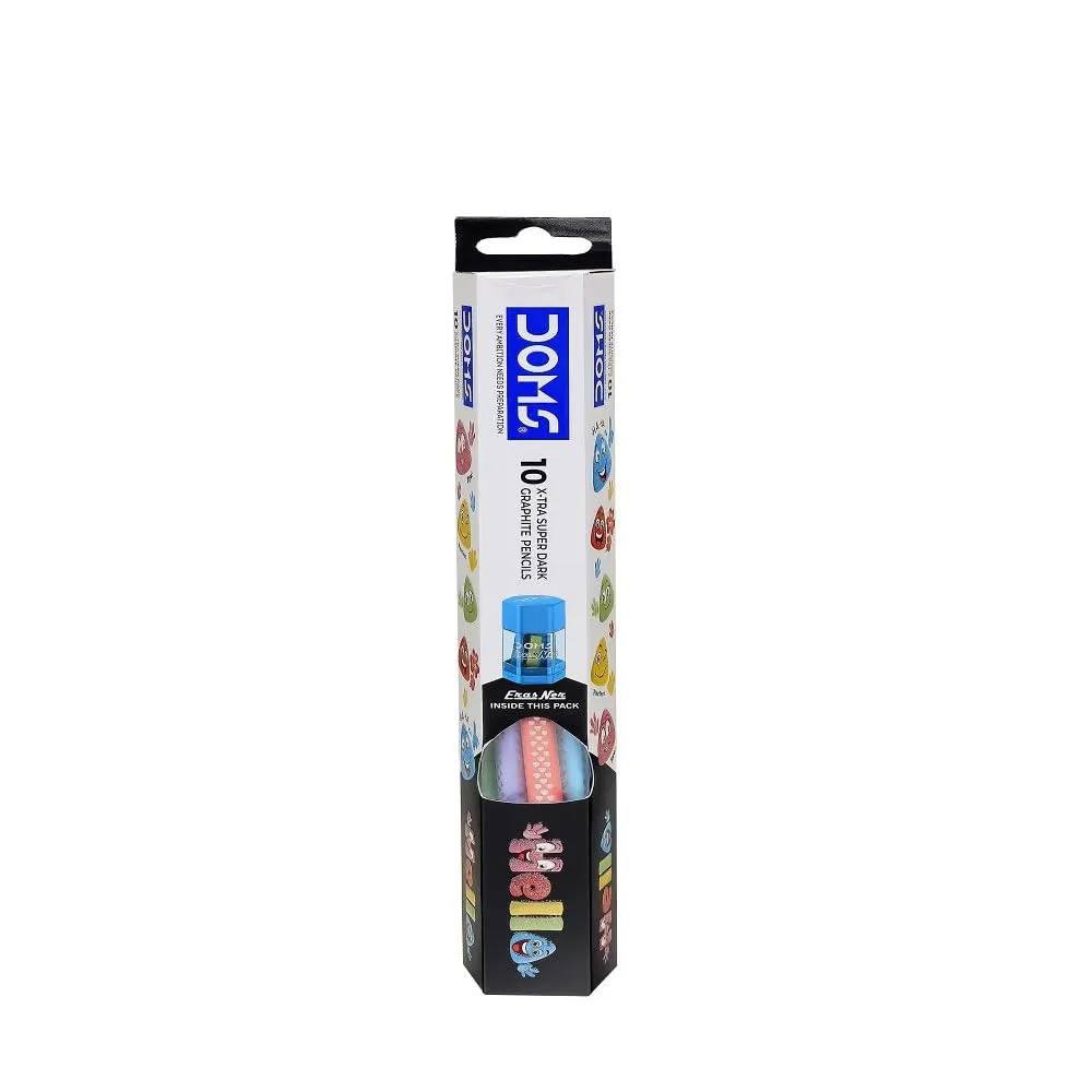 Doms Hello Pencil 10X-Tra Super Dark Graphic Pencils 10N