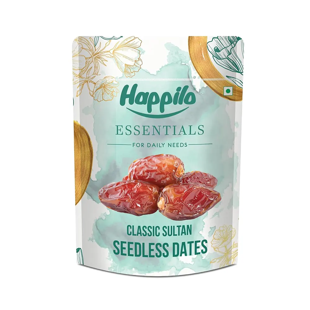 Happilo Essentials Desert Sultan Seedless Dates 500G