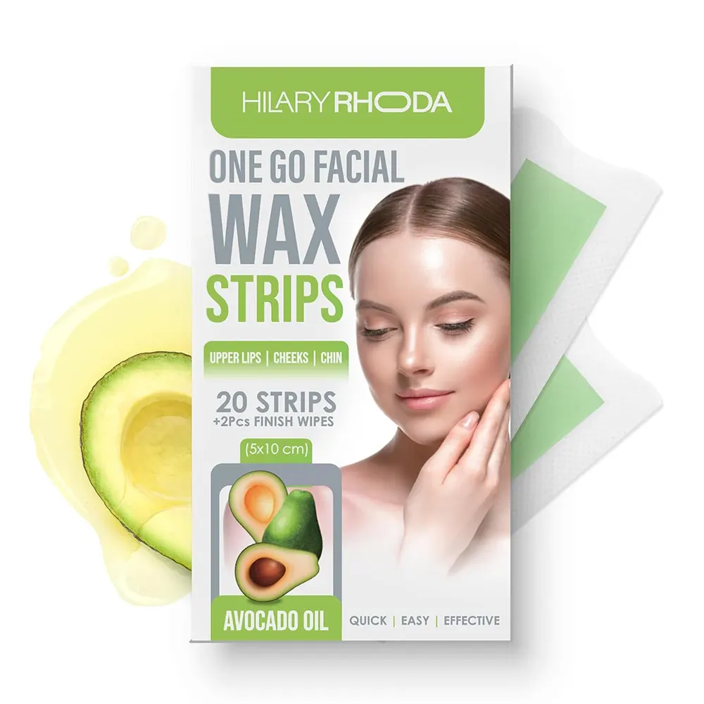 Hilary Rhoda One Go Facial Wax Strips Avocoda Oil 01 Hr-Lwx-20 Strips
