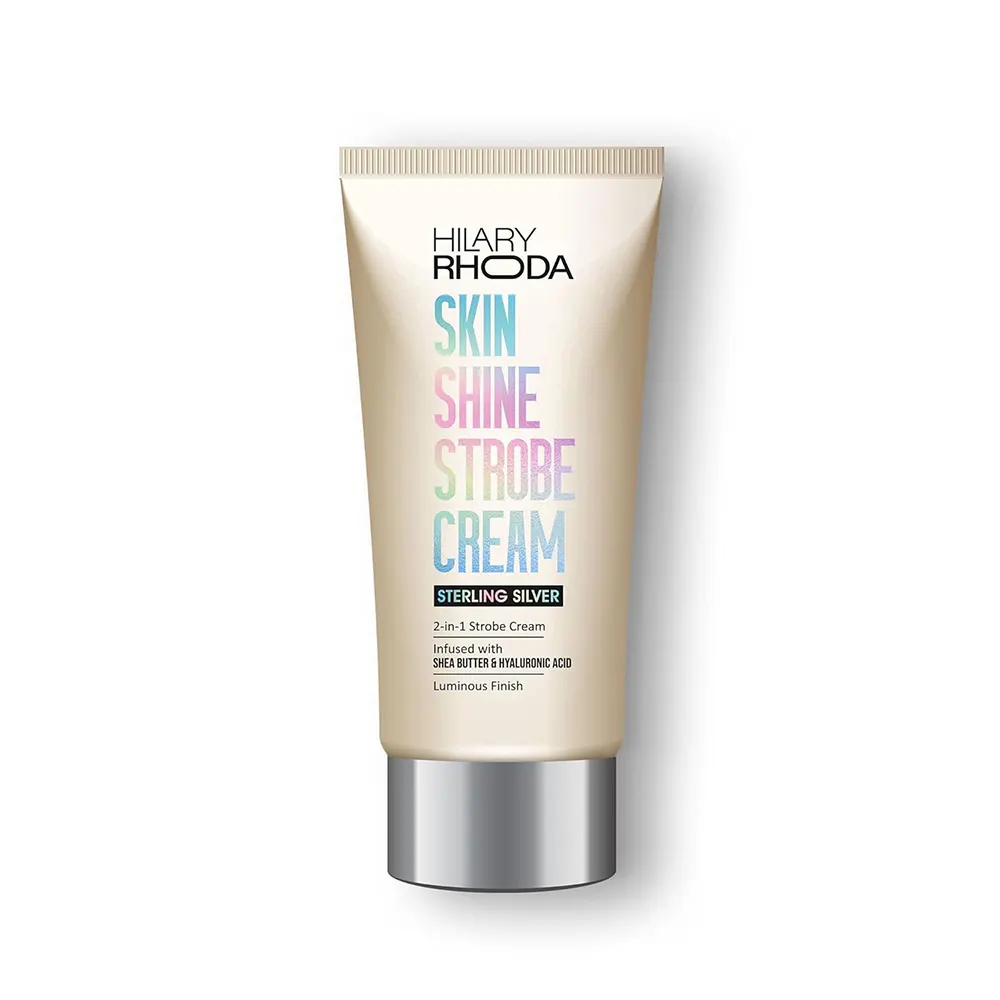 Hilary Rhoda Skin Shine Strobe Cream 2 In 1 Storbe Cream Infused With Shea Butter & Hyaluronic Acid Luminous Finish Sterling Silver 01-Hr-5083-25Ml