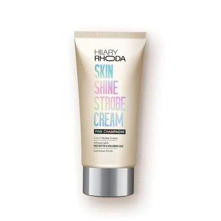 Hilary Rhoda Skin Shine Strobe Cream 2 In 1 Storbe Cream Infused With Shea Butter & Hyaluronic Acid Luminous Finish Pink Champagne 02 Hr-5083-25Ml